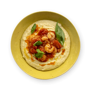 shrimp-and-cherry-tomatoes-with-polenta