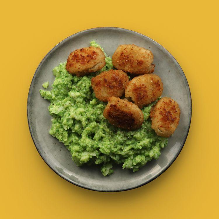 Veggie Nuggets & Mashed Broccoli