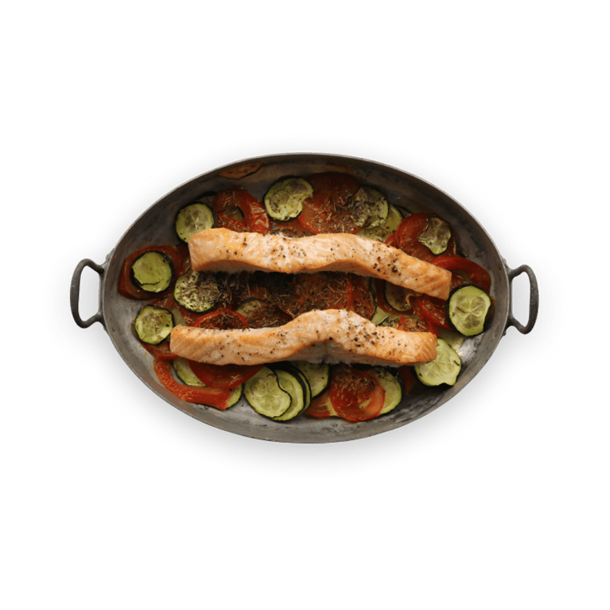 Speedy Salmon & Summer Veggies