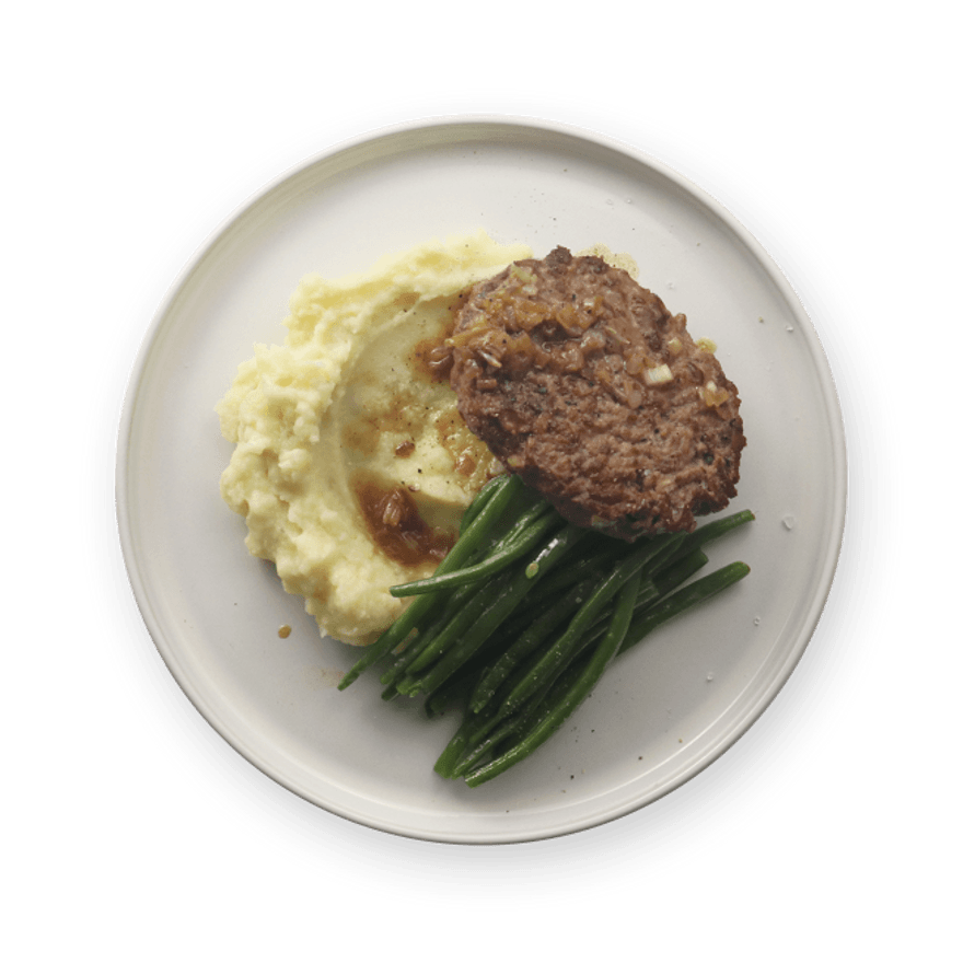Salisbury Steak, Mashed Potatoes & Green Beans