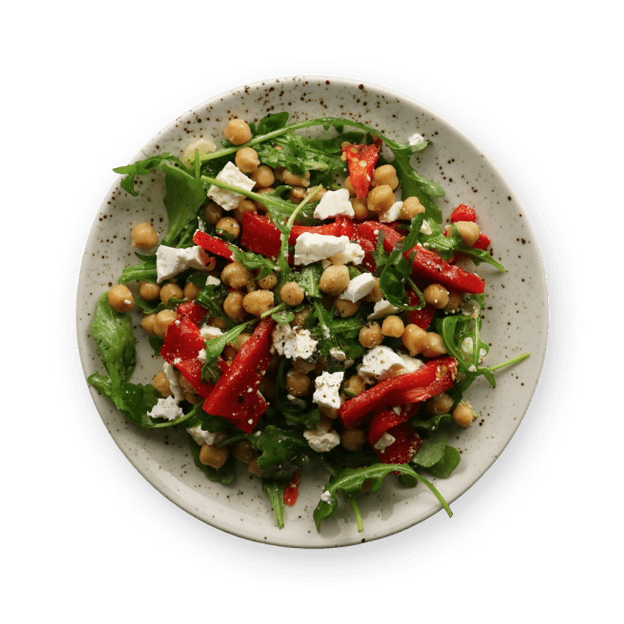 Chickpea & Roasted Red Pepper Salad