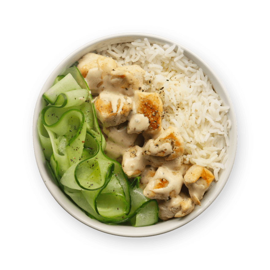 Chicken & Rice in Creamy Coconut Sauce