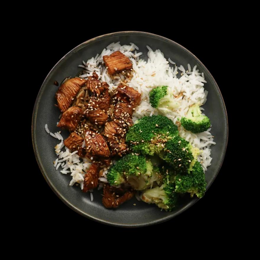 Teriyaki Chicken with Broccoli & Rice