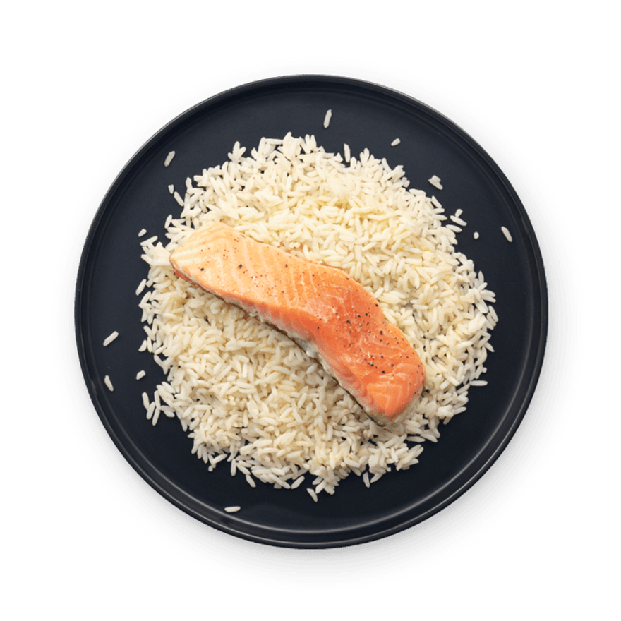 Simply Salmon with Rice
