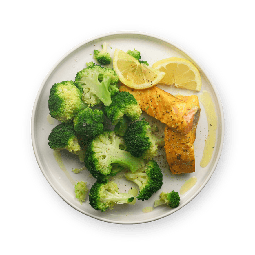 Lemon-Turmeric Salmon with Broccoli