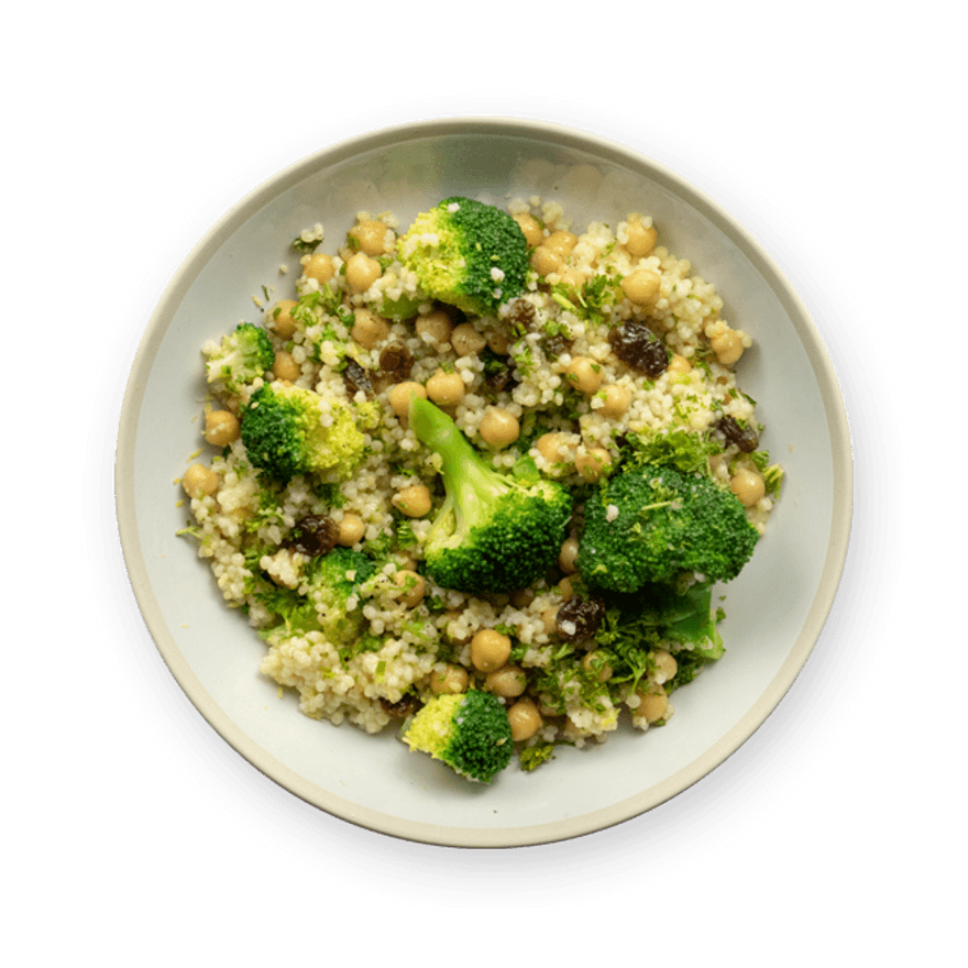 Broccoli & Chickpea Couscous Salad