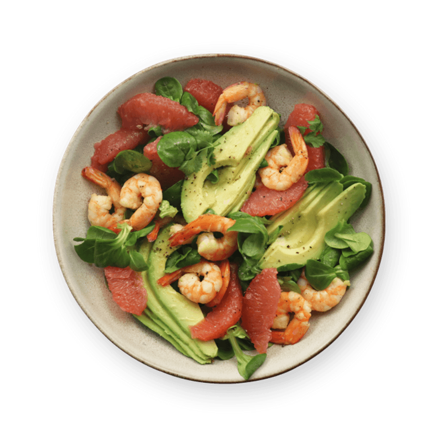 Shrimp, Avocado & Grapefruit Salad