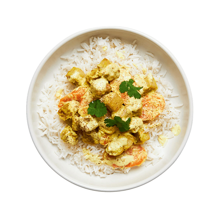 Coconut Curry Tofu with Rice