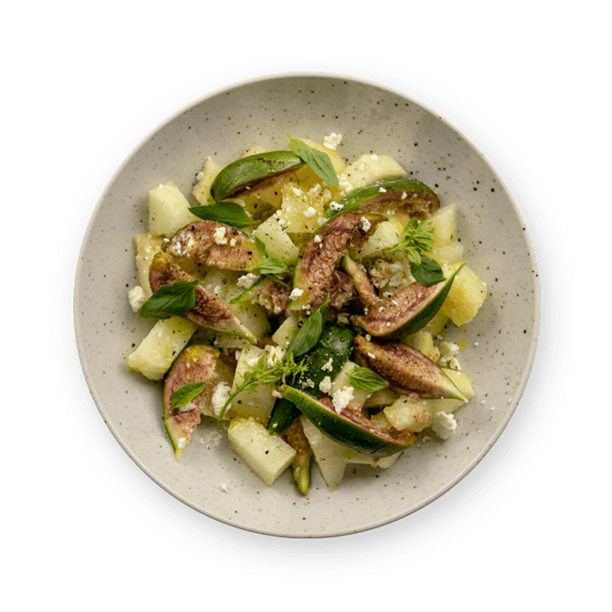 Melon, Fig & Feta Salad