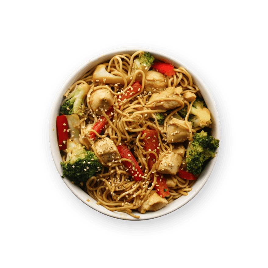 Stir-Fried Chicken & Broccoli with Noodles