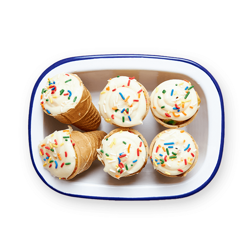 Rainbow Cupcake Cones