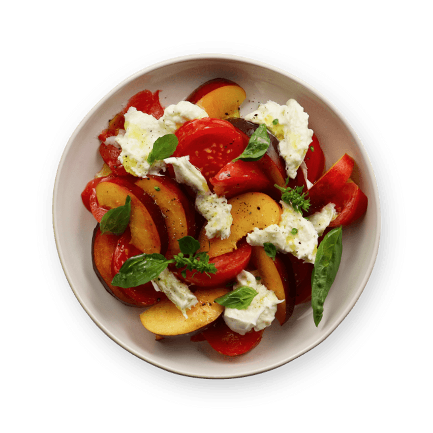 Tomato, Nectarine & Basil Salad