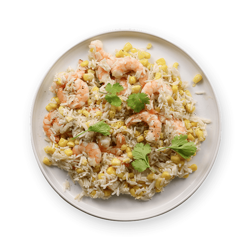 Coconut Rice with Shrimp & Corn