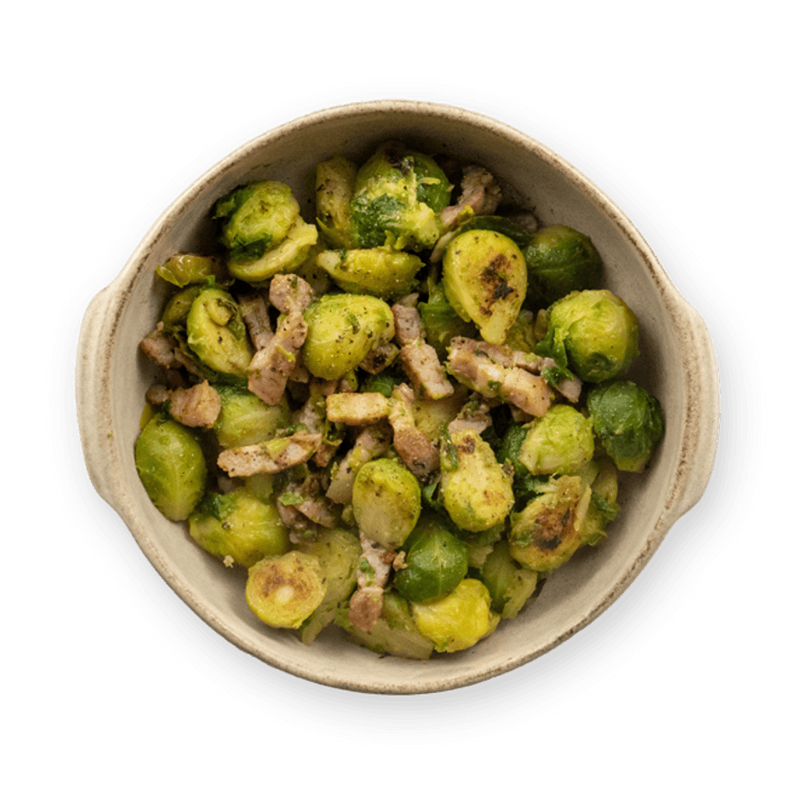 Sautéed Brussels Sprouts & Bacon