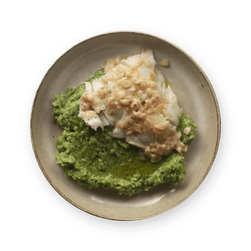 Pan-Fried Cod with Broccoli Mash