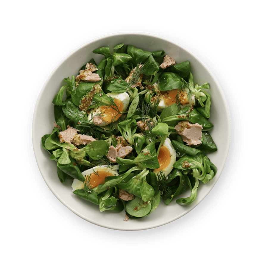 Tuna, Egg & Arugula Salad