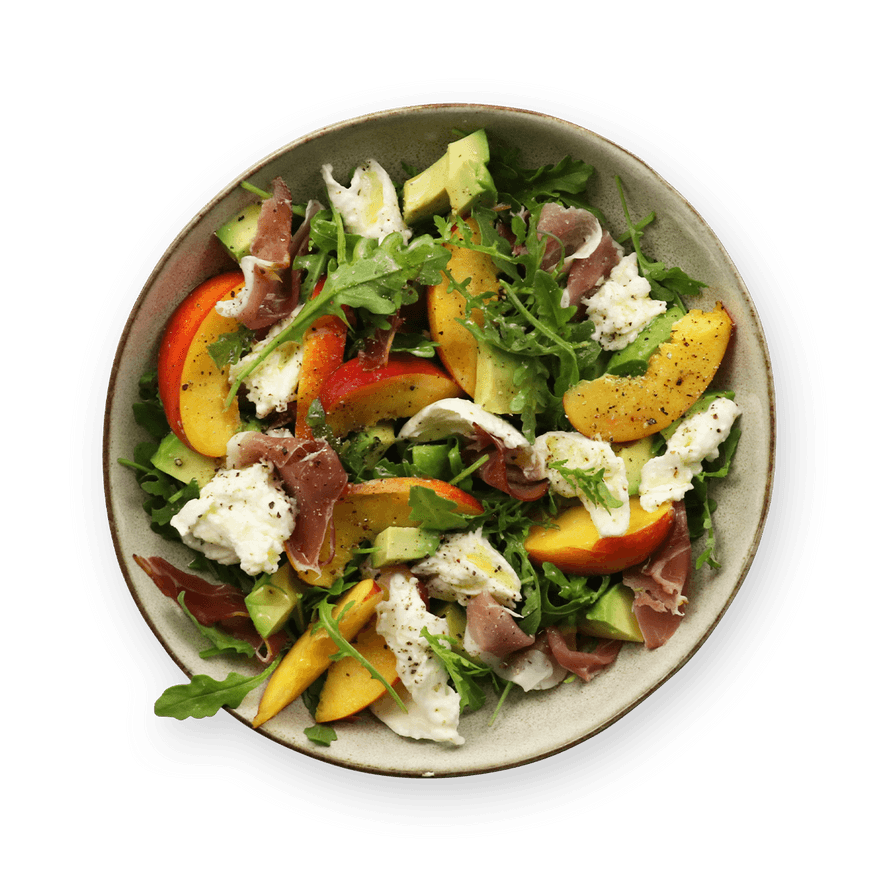 Nectarine, Prosciutto & Mozzarella Salad