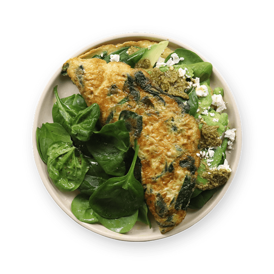 Spinach & Avocado Omelette