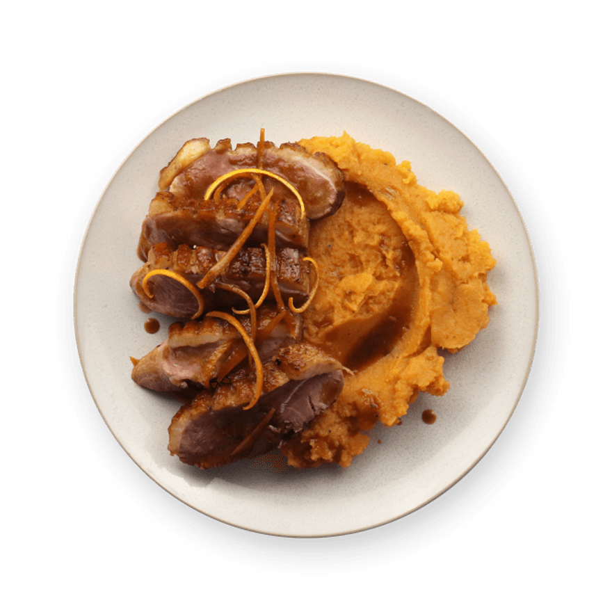 Duck à l'Orange with Sweet Potatoes