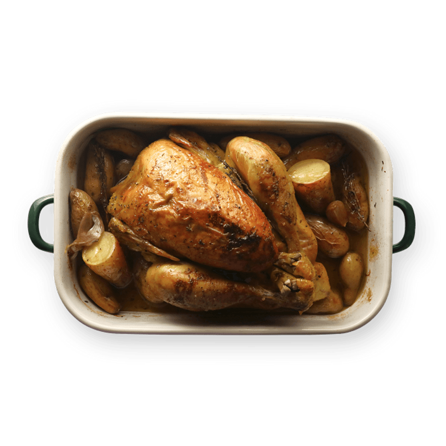 Roasted Whole Chicken & Potatoes