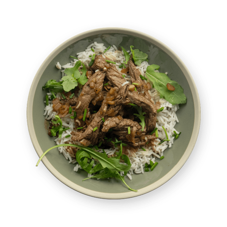 Ginger Beef & Rice