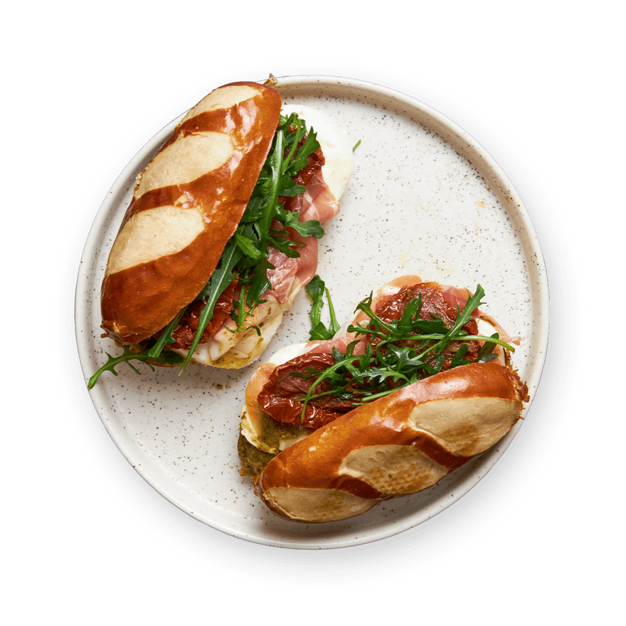 Italian Pretzel-Roll Sandwich