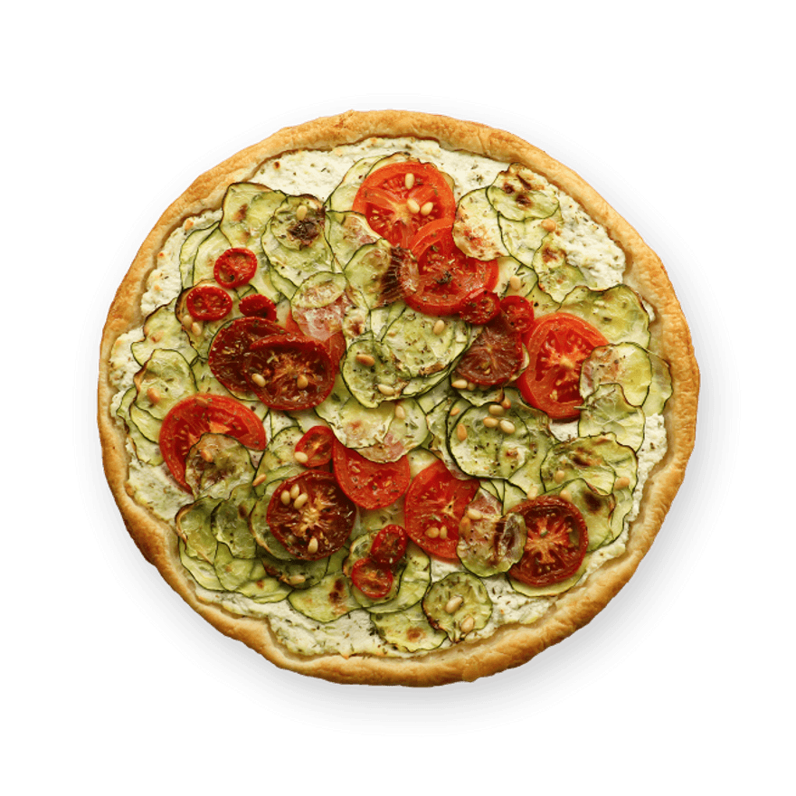 Zucchini & Ricotta Pizza