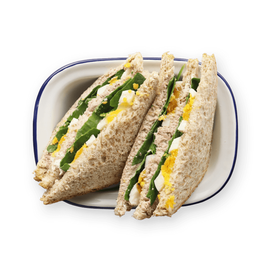 Tuna & Egg Salad Sandwich