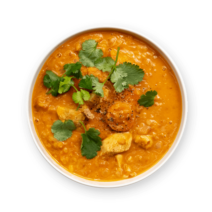Chicken & Lentil Curry Soup