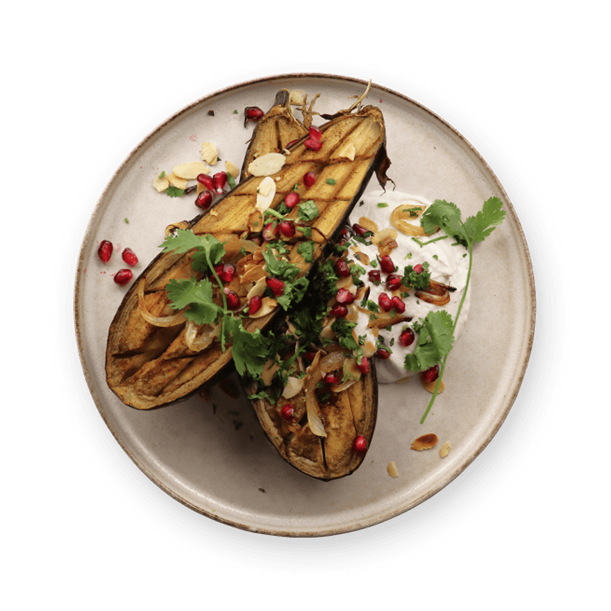 Roasted Eggplant with Tahini Sauce