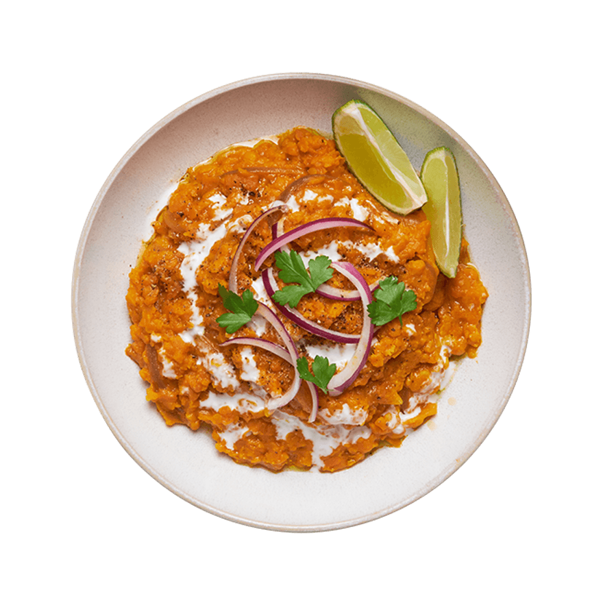 Curry de lentilles & patate douce Curry de lentilles & patate douce