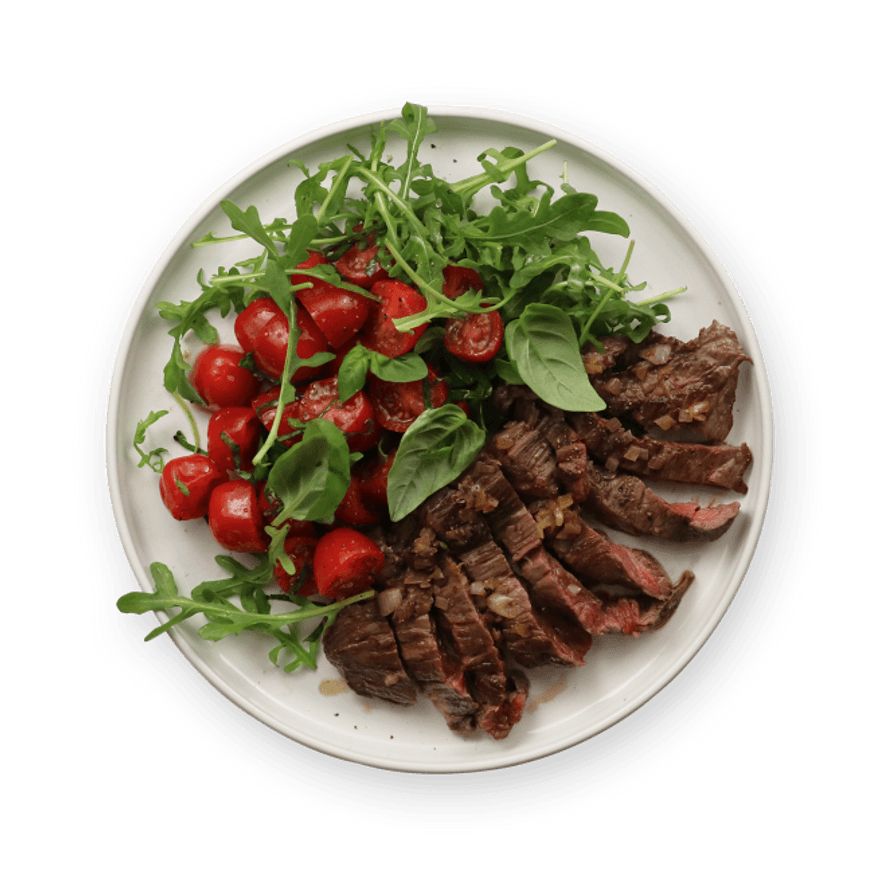 Sliced Steak & Tomato Salad