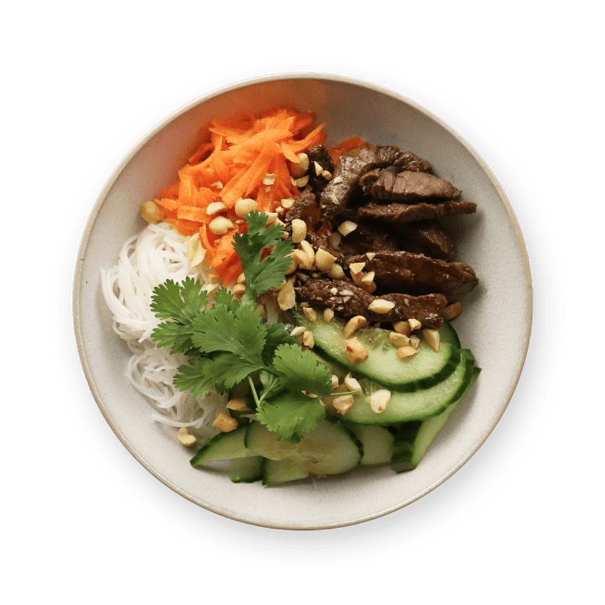Vietnamese-Inspired Beef & Noodle Bowl