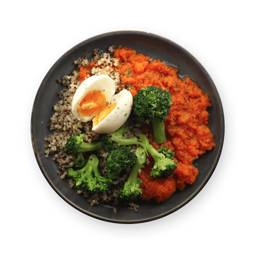 Veggie & Egg Quinoa Plate