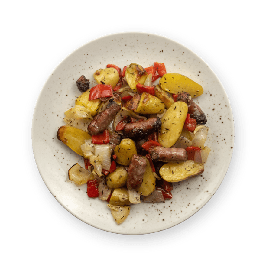 Roasted Sausage, Peppers & Potatoes