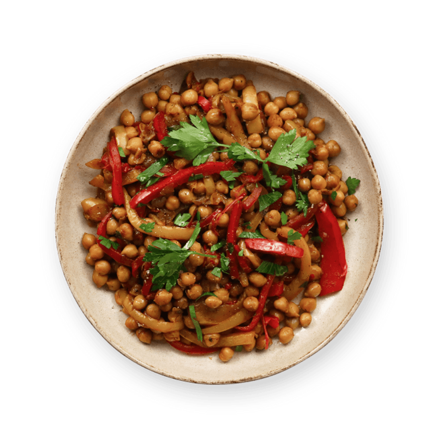 Spiced Chickpea & Pepper Bowl