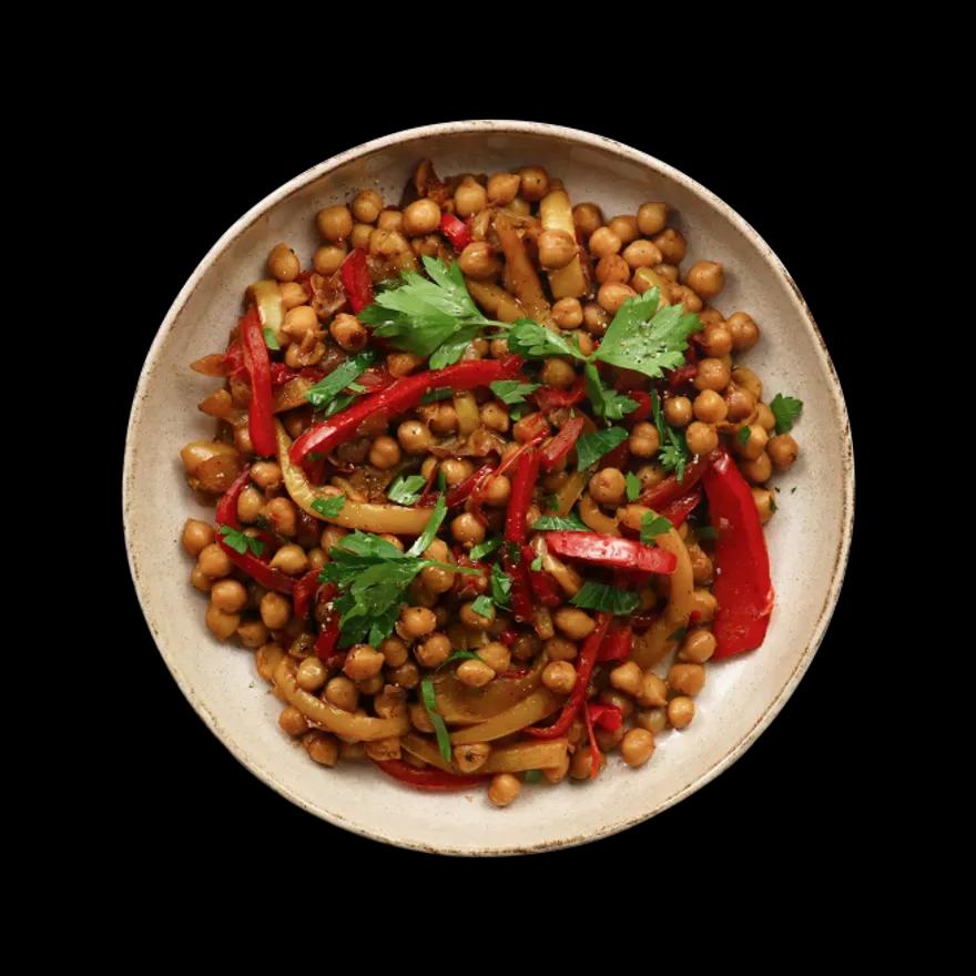 Spiced Chickpea & Pepper Bowl