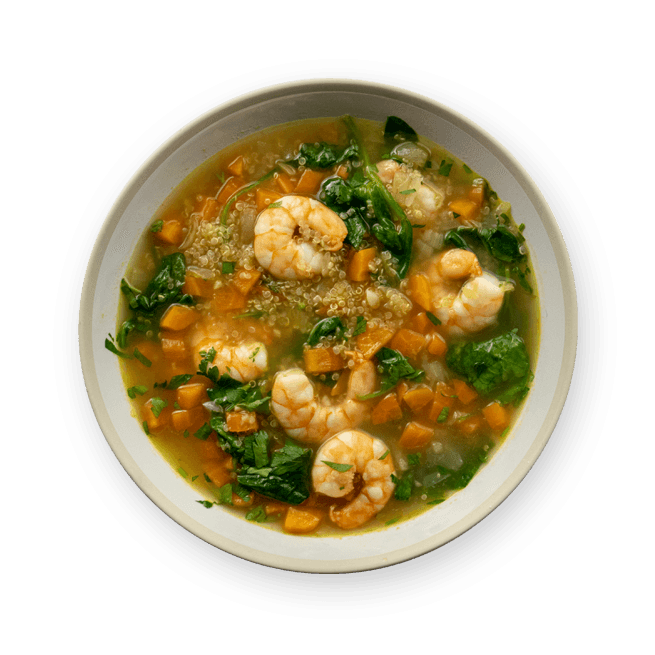 shrimp-and-quinoa-soup