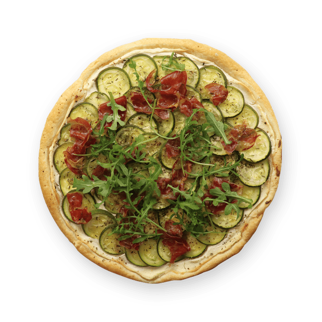 zucchini-and-prosciutto-pizza