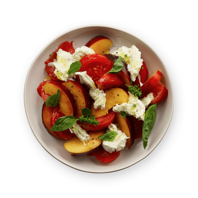 tomato-nectarine-and-basil-salad