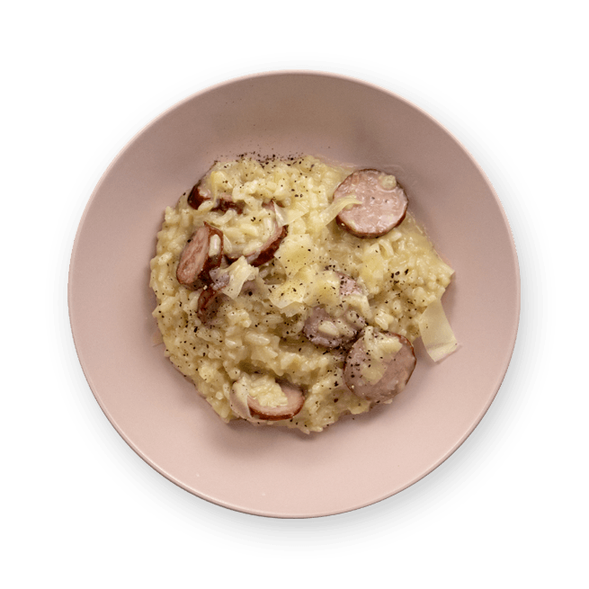 gruyere-and-sausage-risotto