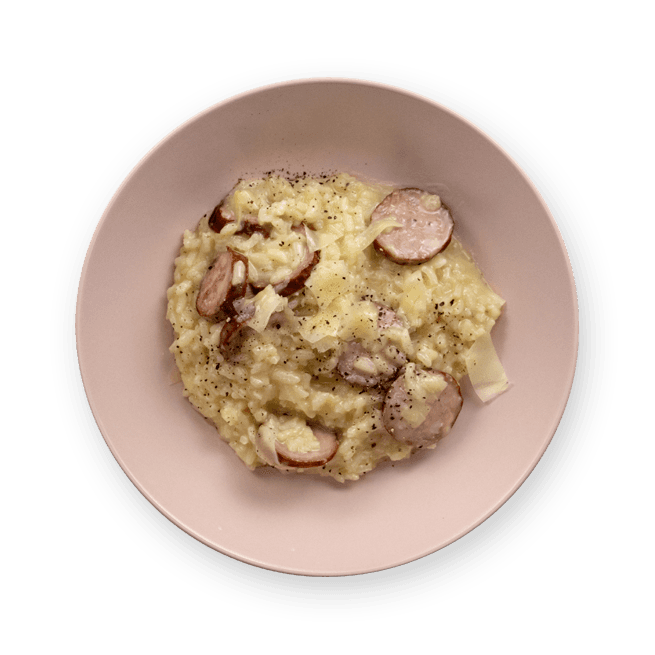 gruyere-and-sausage-risotto