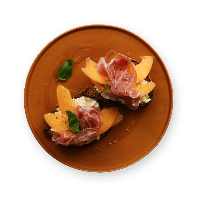 prosciutto-and-melon-bruschetta