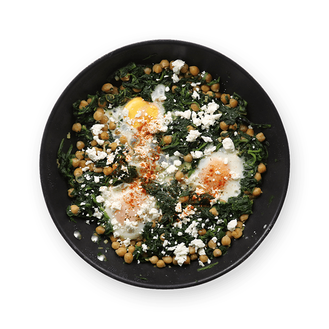 chickpea-egg-and-spinach-skillet