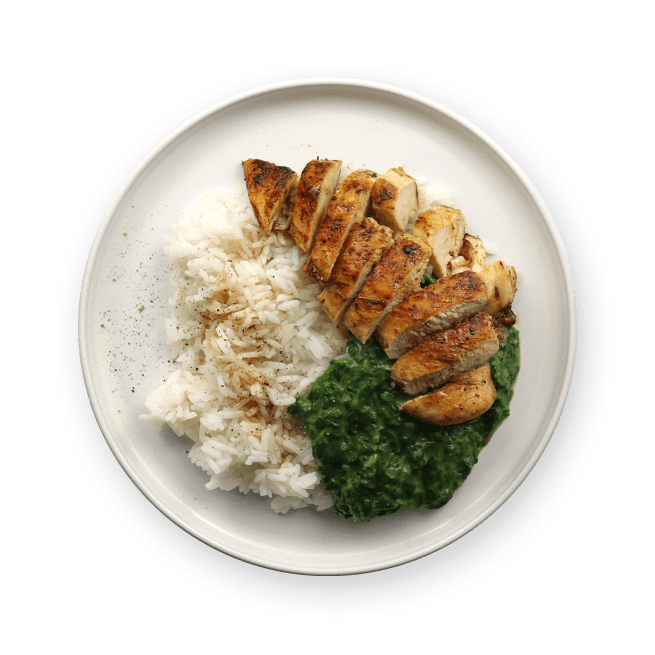 chicken-with-creamed-spinach-and-rice