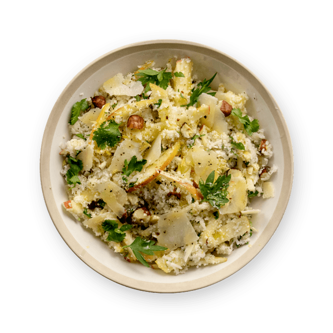 riced-cauliflower-and-apple-salad