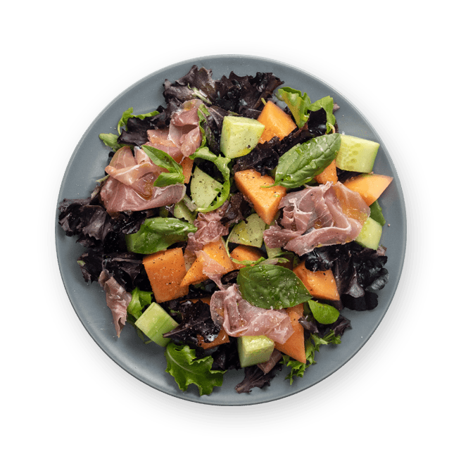 prosciutto-and-melon-green-salad