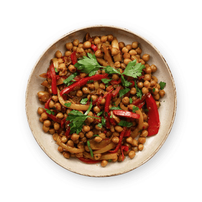 spiced-chickpea-and-pepper-bowl