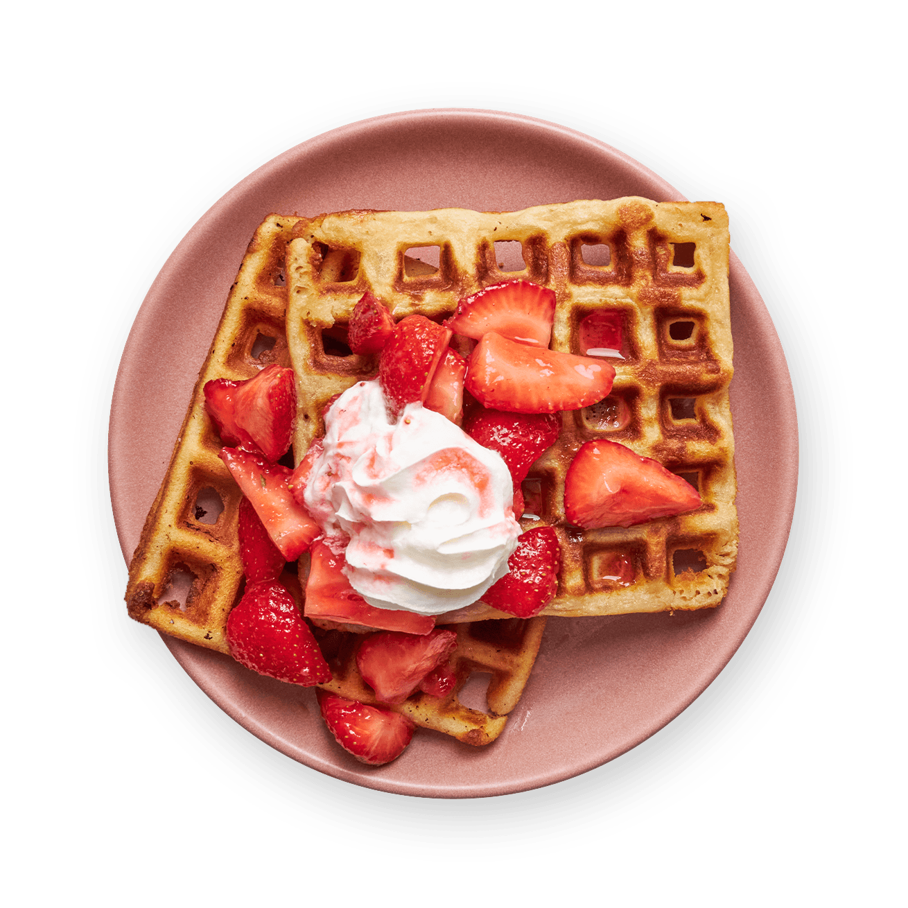 homemade-waffles-with-strawberries